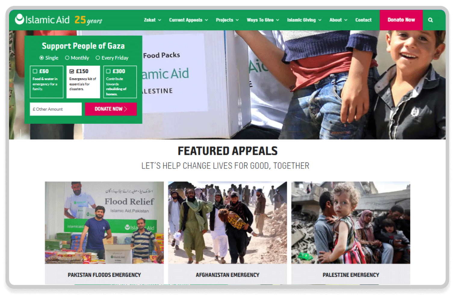 islamic aid project banner