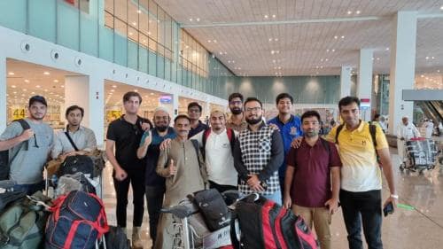 Baggage claim and arrival area at ISL Airport